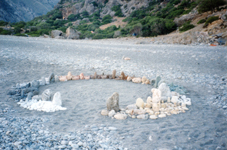 First coloured stone circle - sougia - crete 04.05.2001